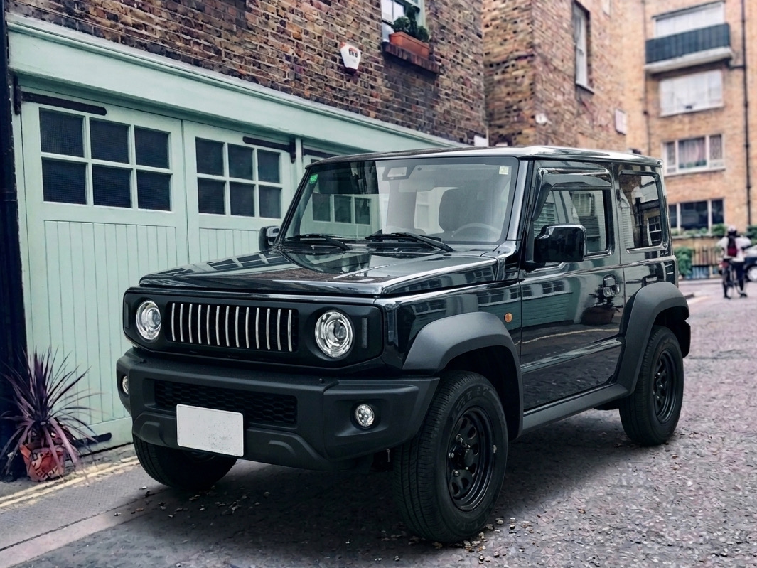 Used Suzuki Jimny — Midnight Black, Little Bronco kit